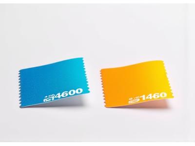 Color swatch samples showing no fading after sun exposure